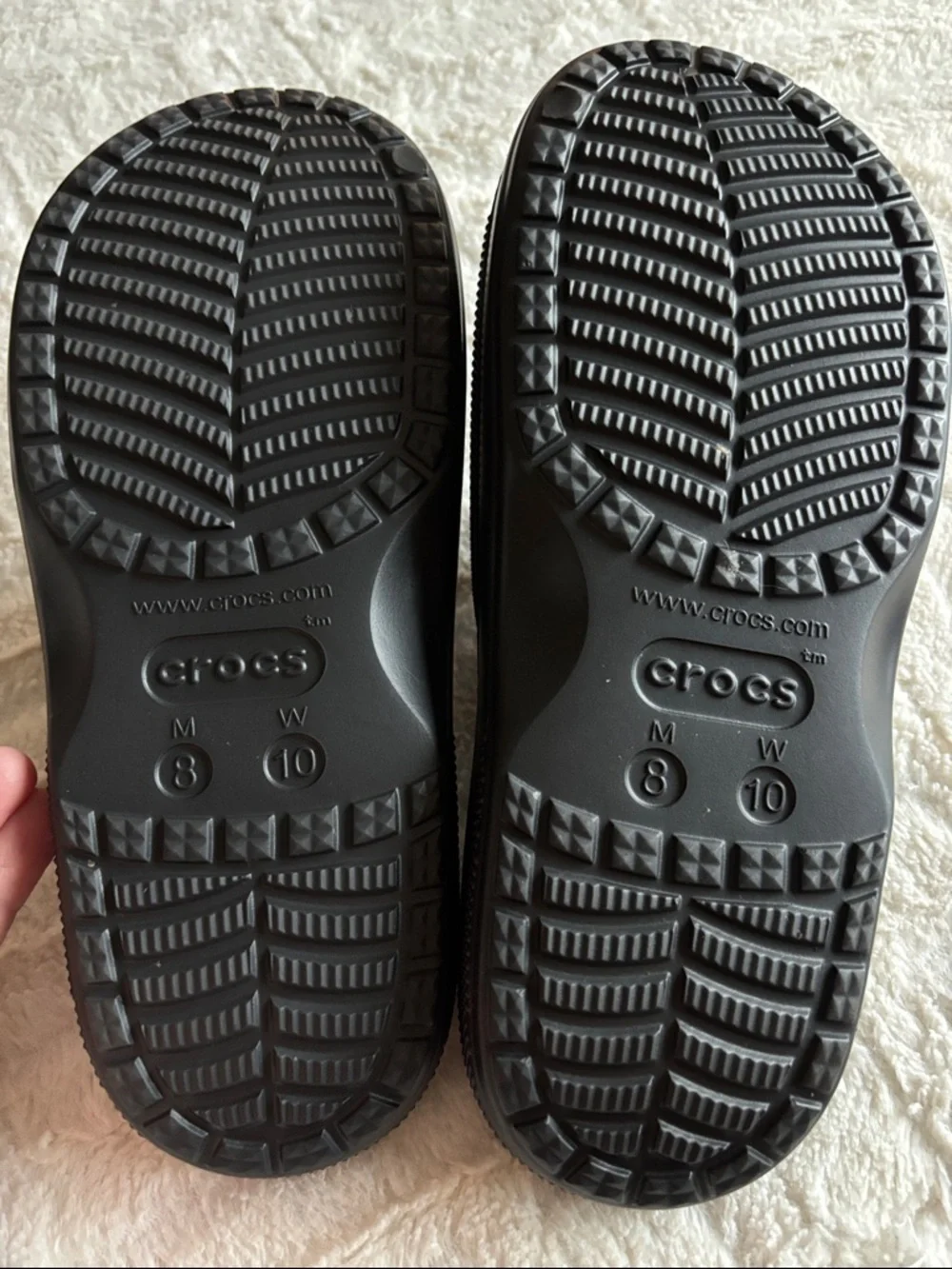 Crocs Baya II Adult Slides Sandals‎ Black womens 10 / Men’s 8 Beach Pool Summer